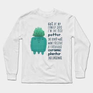 Handmade Ceramic Plant Pot Long Sleeve T-Shirt